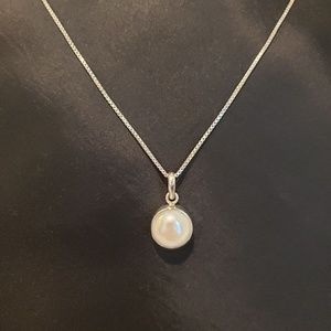 Sterling Silver and Pearl Necklace